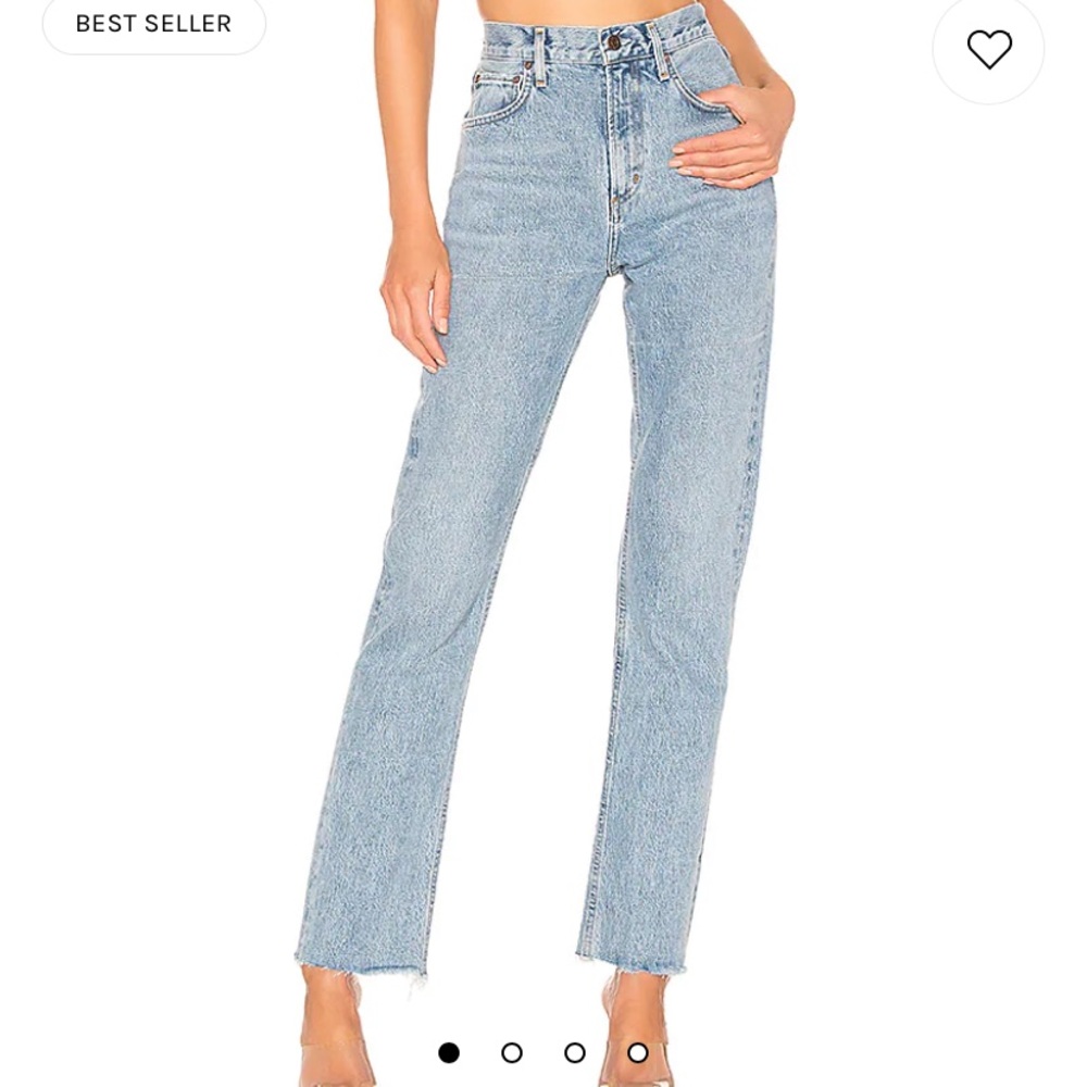 Agolde Cherie high rise straight jeans NWT